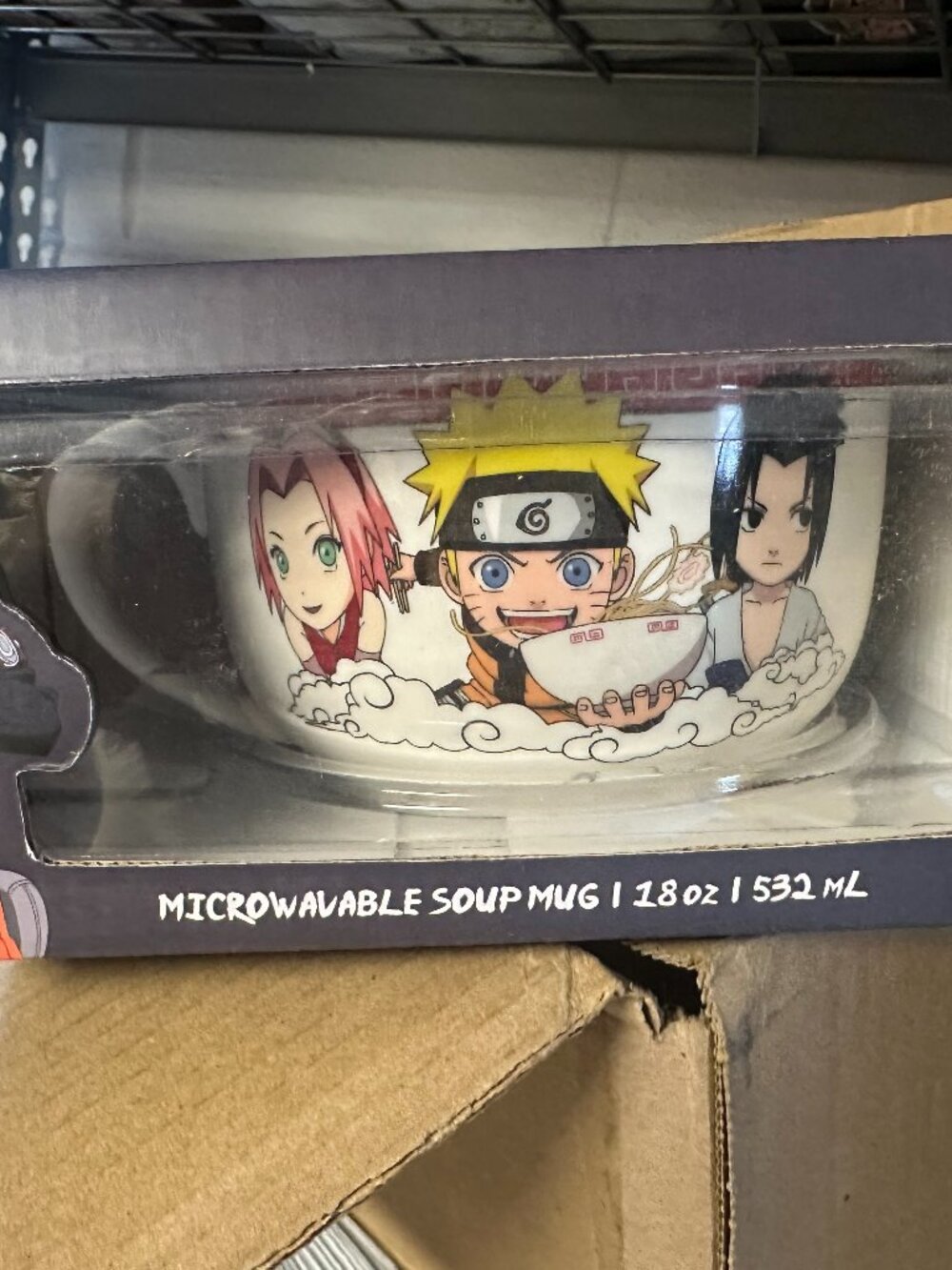 NARUTO SHIPPUDEN 18 OZ SOUP MUG WITH LID